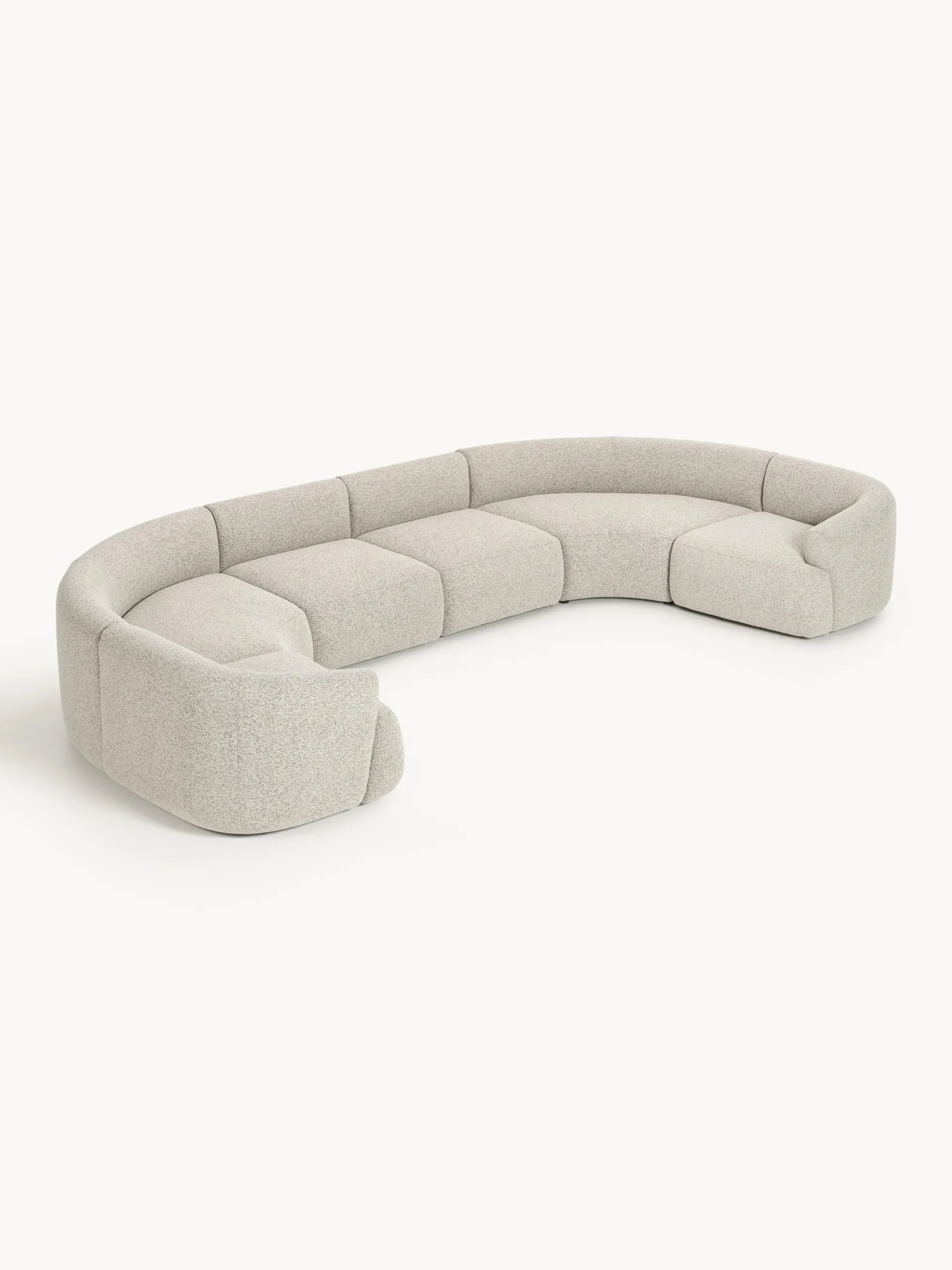 Divano XL componibile in bouclé Sofia