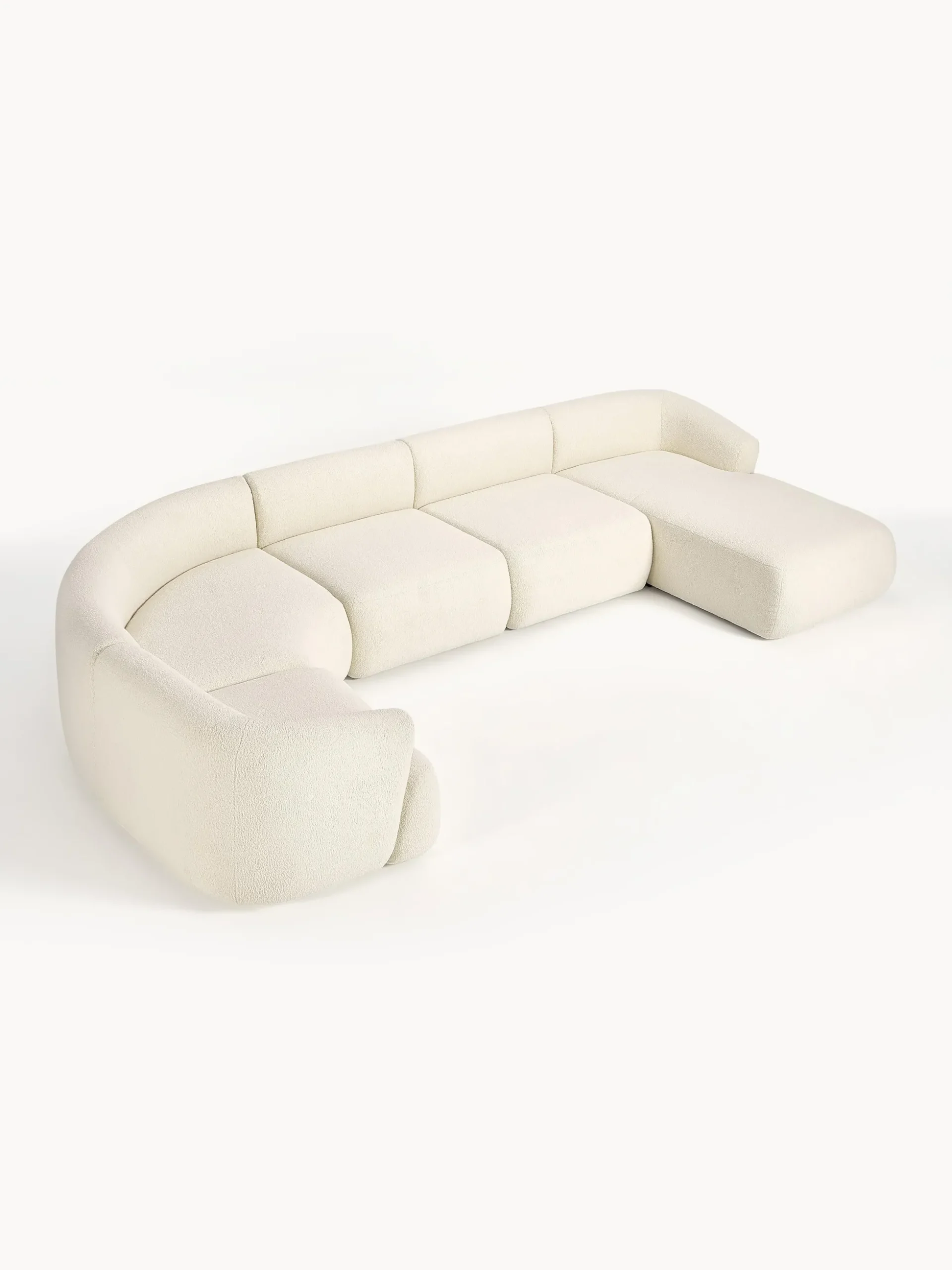 Divano XL componibile in teddy Sofia