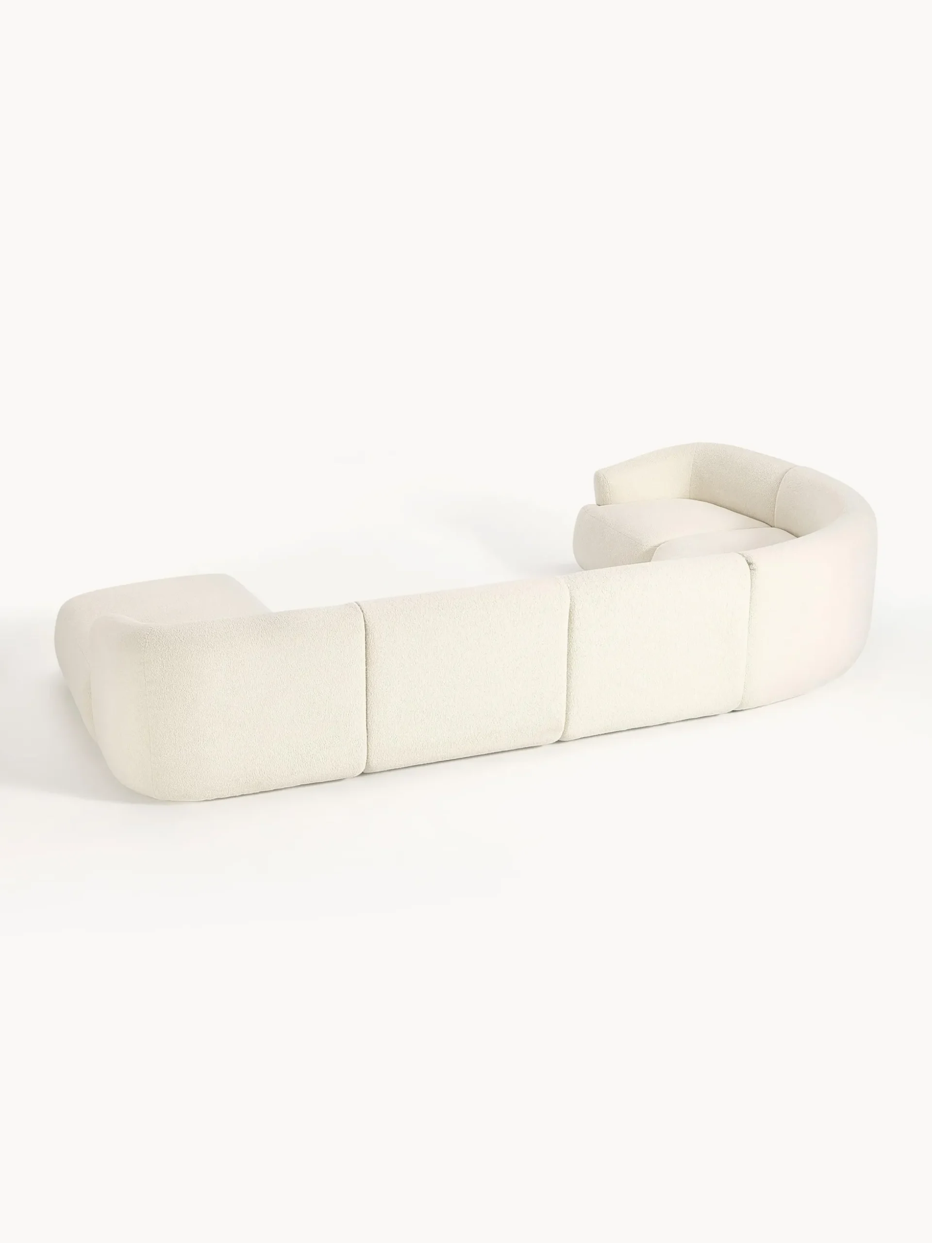 Divano XL componibile in teddy Sofia