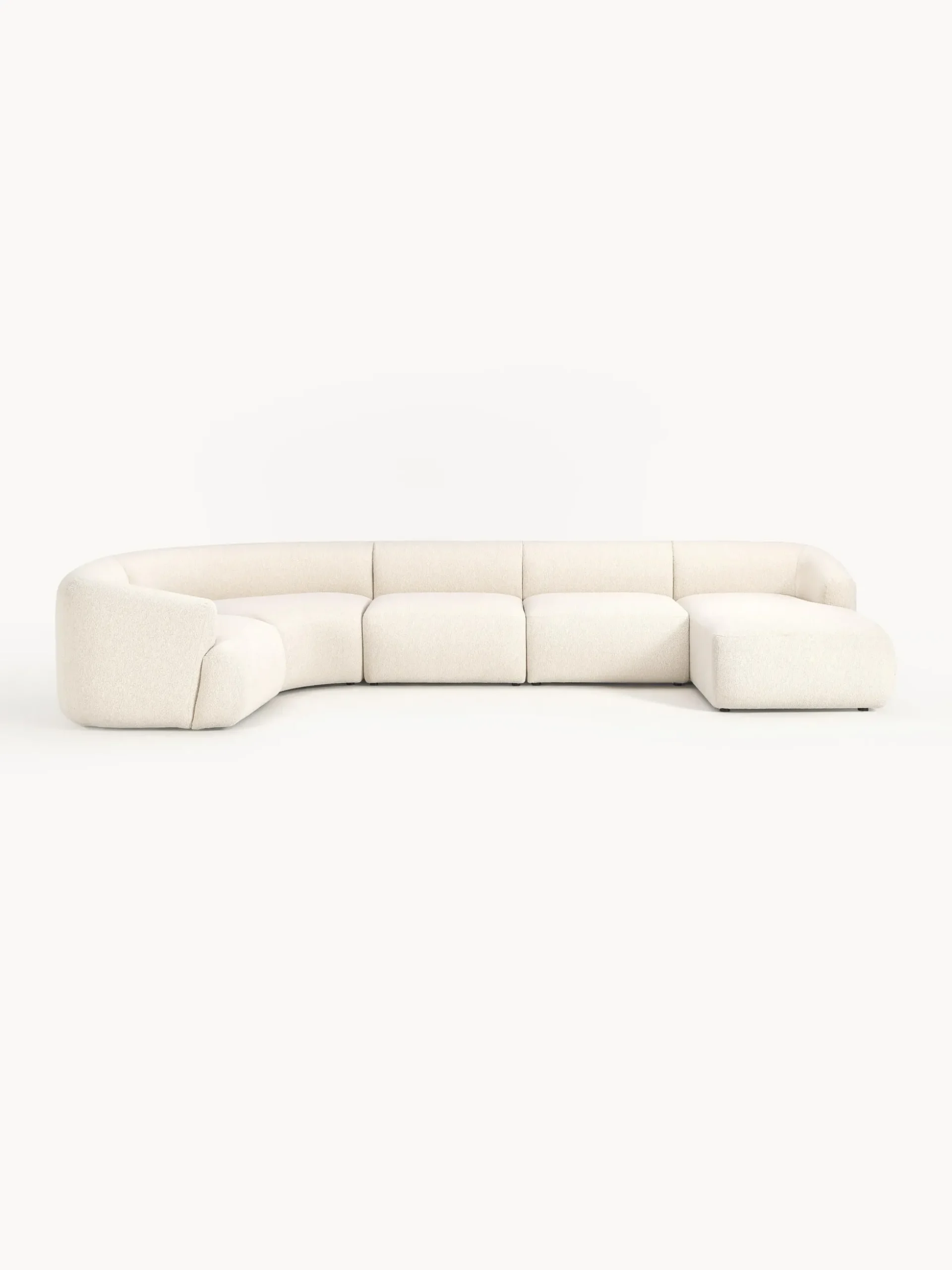 Divano XL componibile in bouclé Sofia