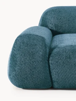 Divano angolare componibile 4 posti in teddy-bouclé Wolke