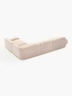 Divano angolare componibile XL in bouclé con chaise longue Wolke