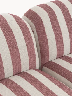 Divano angolare componibile XL a righe con chaise longue Wolke