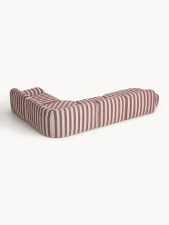 Divano angolare componibile XL a righe con chaise longue Wolke