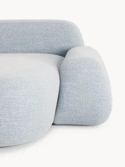Divano angolare componibile 4 posti in bouclé con chaise longue Wolke