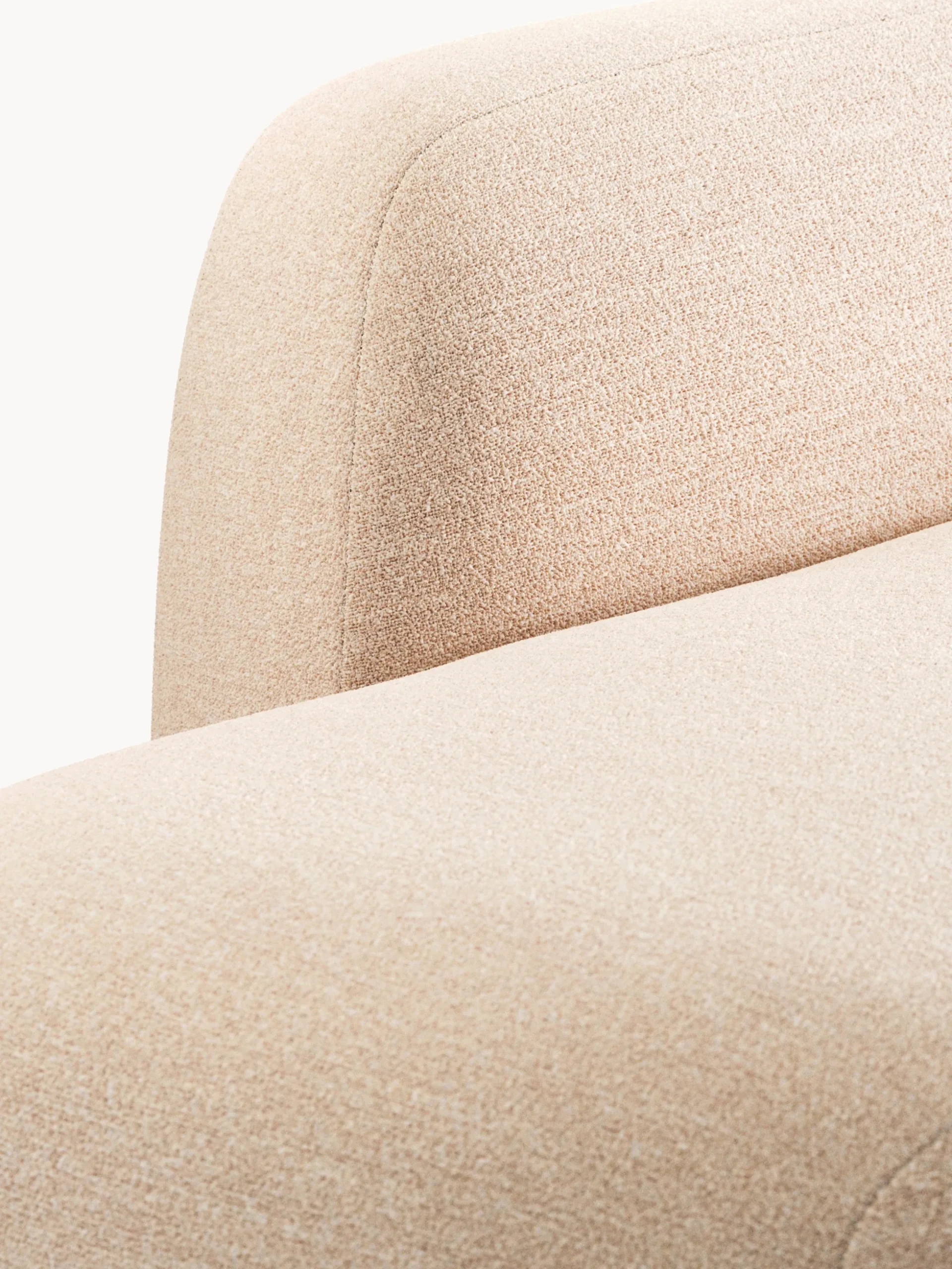 Divano angolare componibile 4 posti in bouclé con chaise longue Wolke