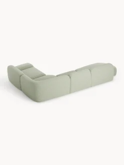 Divano angolare componibile XL in bouclé con chaise longue Wolke