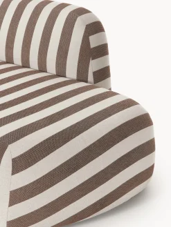Divano angolare componibile XL a righe con chaise longue Wolke