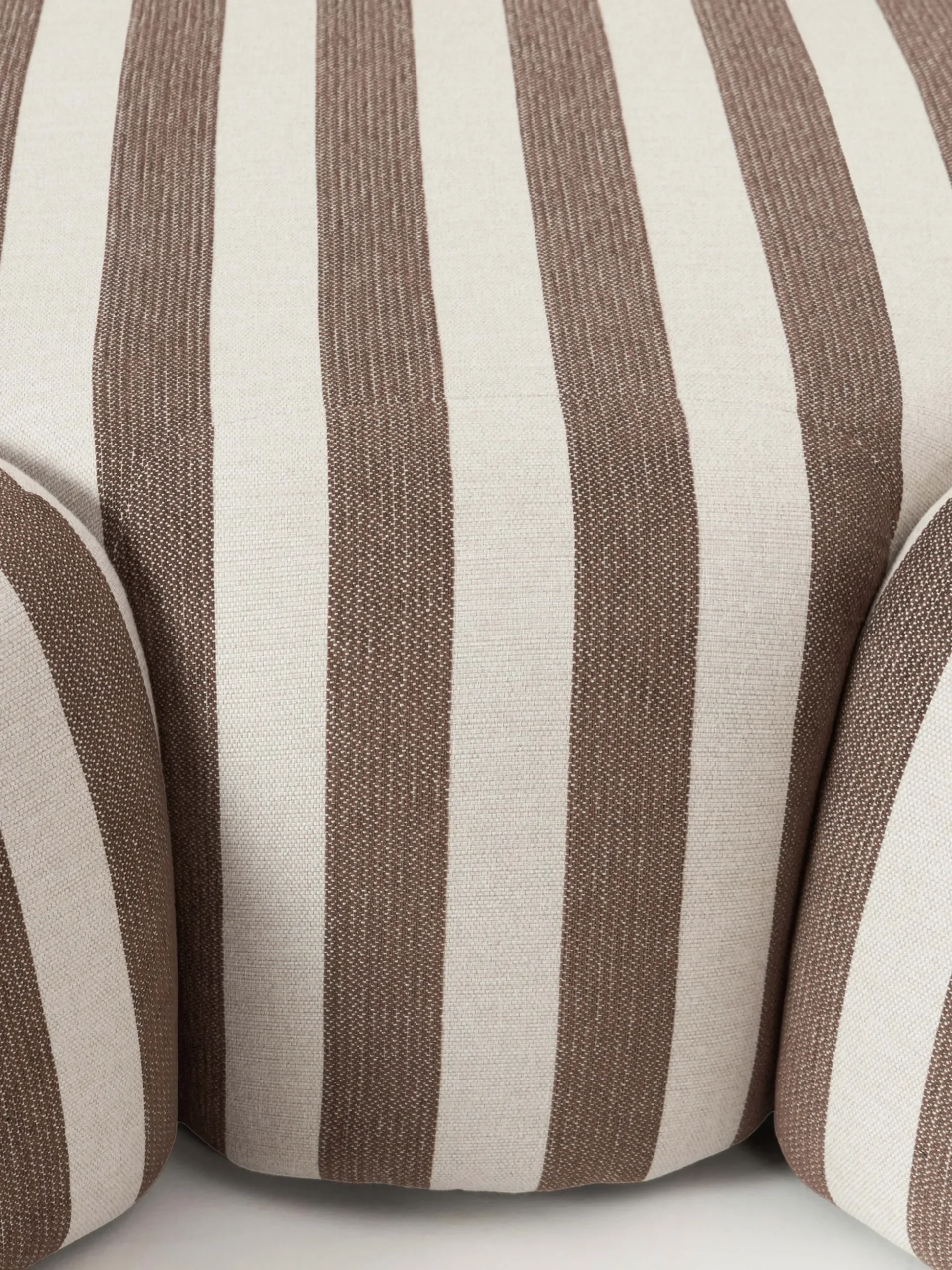 Divano angolare componibile XL a righe con chaise longue Wolke