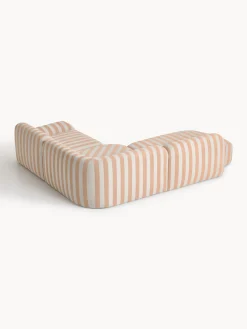 Divano angolare componibile 4 posti a righe con chaise longue Wolke