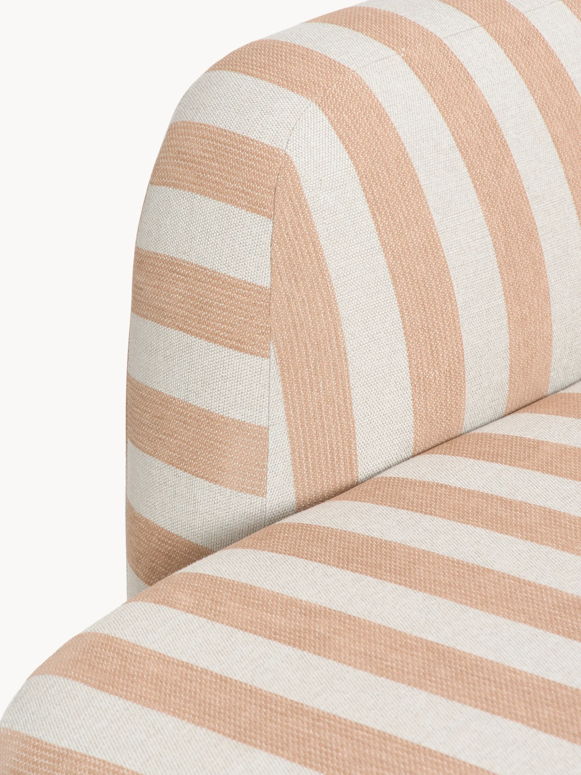 Divano angolare componibile 4 posti a righe con chaise longue Wolke