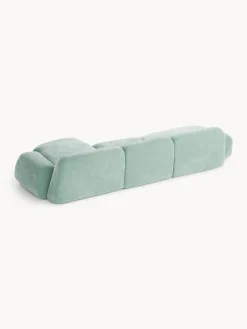 Divano angolare componibile 4 posti con chaise longue Wolke