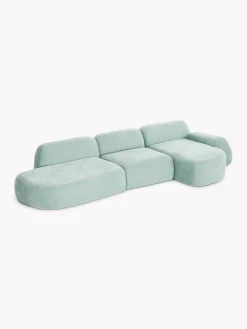 Divano angolare componibile 4 posti con chaise longue Wolke