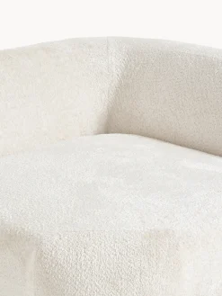 Divano angolare componibile 4 posti con chaise longue in teddy bouclé Wolke