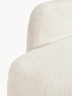 Divano angolare componibile 4 posti con chaise longue in teddy bouclé Wolke