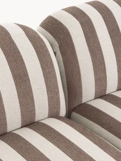 Divano angolare componibile 4 posti a righe con chaise longue Wolke