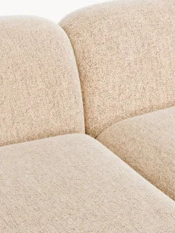 Divano angolare componibile 4 posti in bouclé con chaise longue Wolke