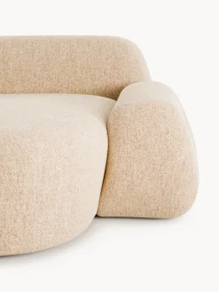 Divano angolare componibile 4 posti in bouclé con chaise longue Wolke