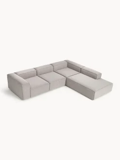 Divano angolare XL componibile 4 posti in bouclé Lennon