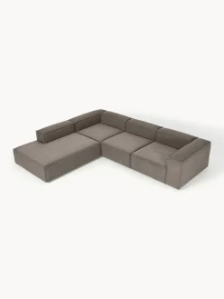 Divano angolare XL componibile 4 posti in bouclé Lennon