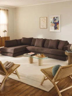 Divano angolare XL in bouclé Tribeca