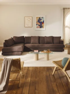 Divano angolare XL in bouclé Tribeca