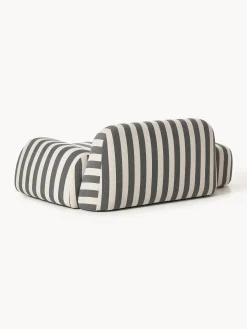 Divano a righe Wolke (2 posti) con terminale chaise longue