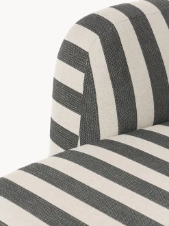 Divano a righe Wolke (2 posti) con terminale chaise longue