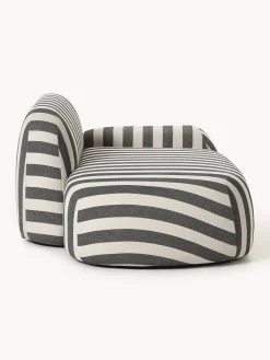 Divano a righe Wolke (2 posti) con terminale chaise longue