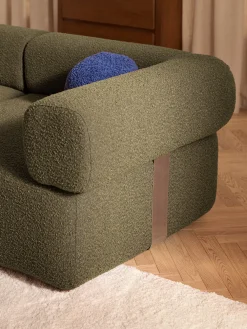 Divano componibile 4 posti in bouclé Anton