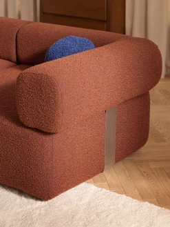 Divano componibile 4 posti in bouclé Anton