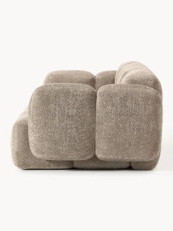 Divano componibile 3 posti in teddy-bouclé Tayla