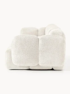Divano componibile 4 posti in teddy-bouclé Tayla