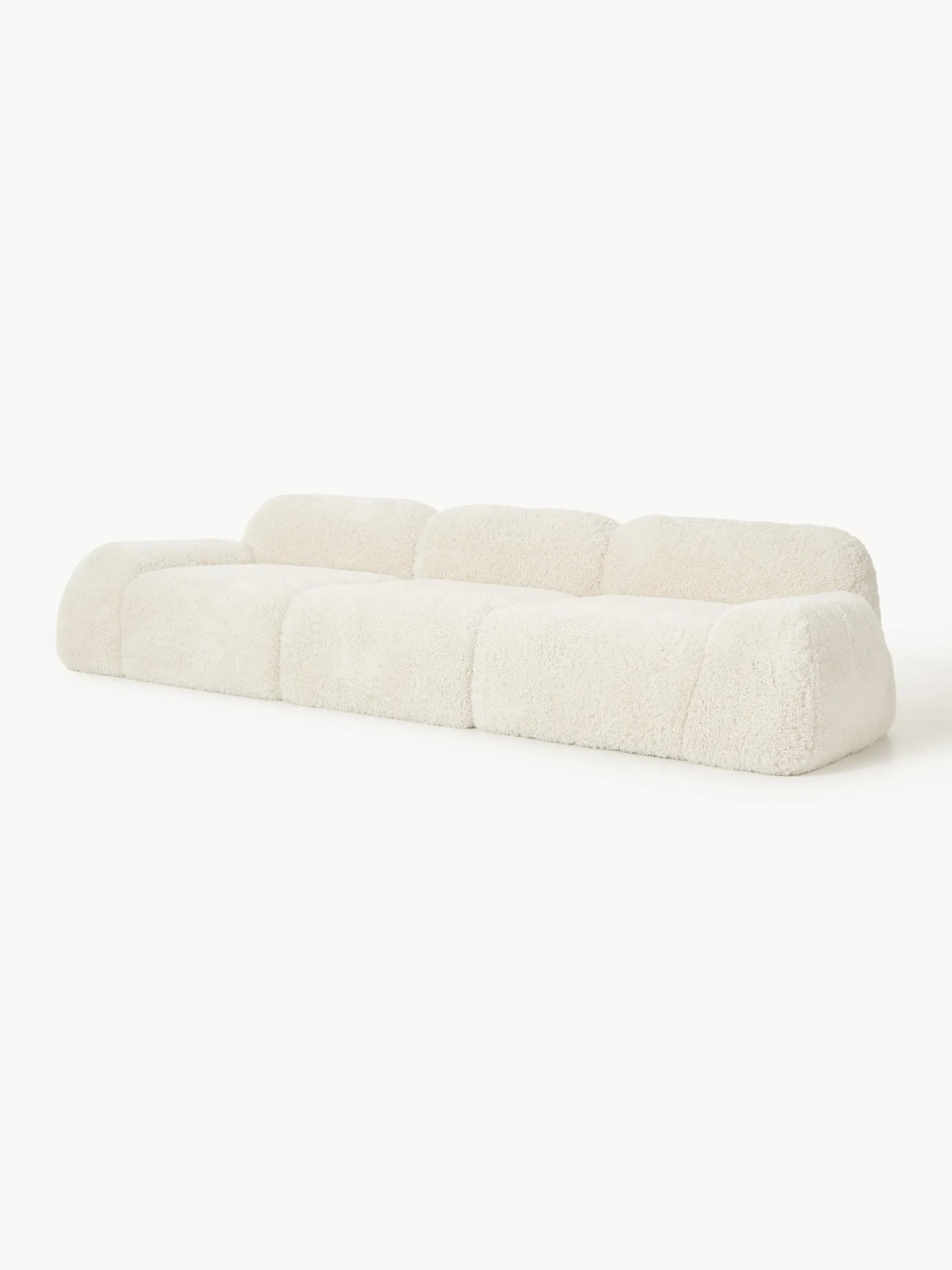 Divano componibile 4 posti in teddy Wolke