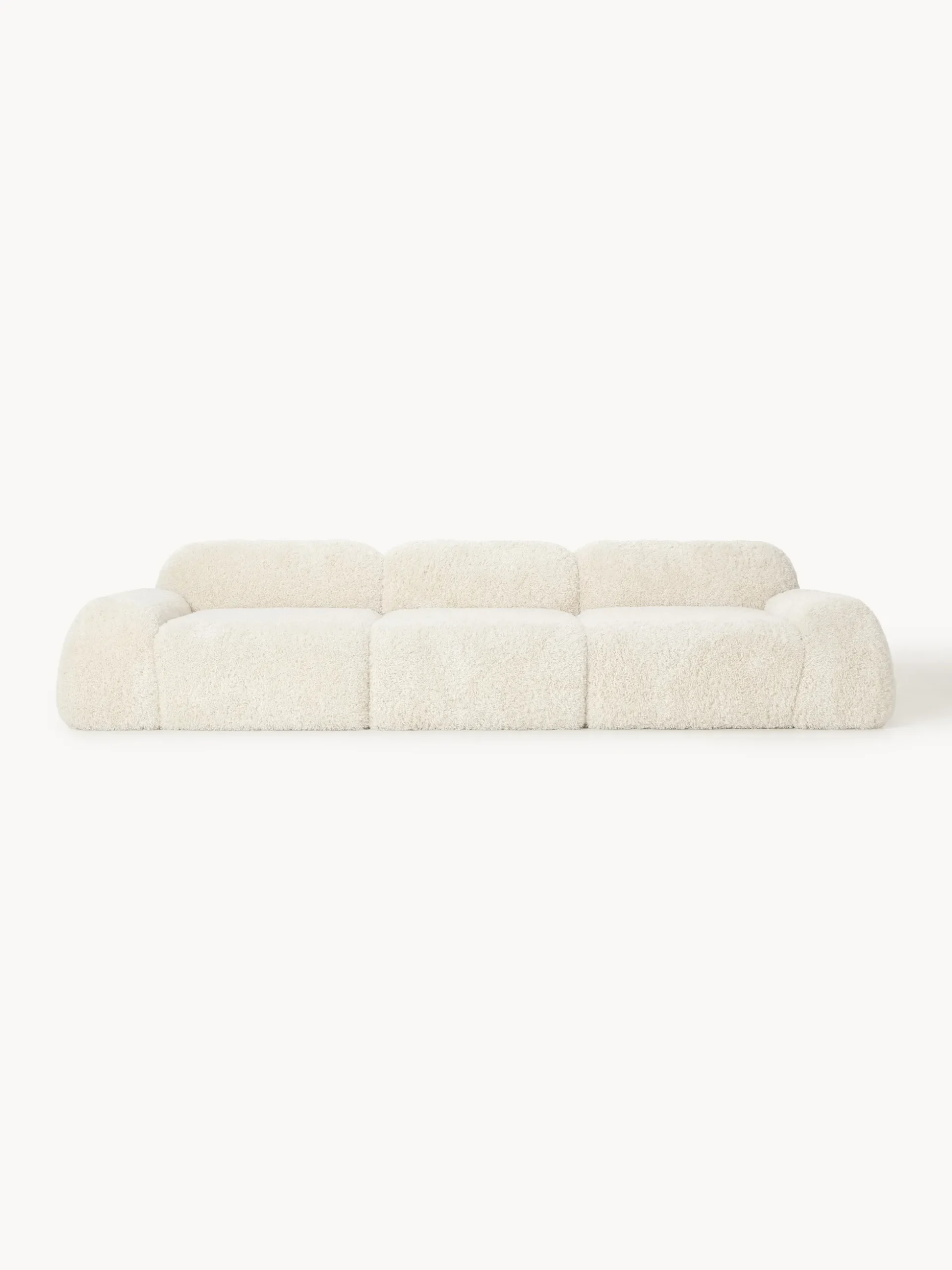 Divano componibile 4 posti in teddy Wolke