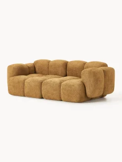 Divano componibile 3 posti in teddy-bouclé Tayla