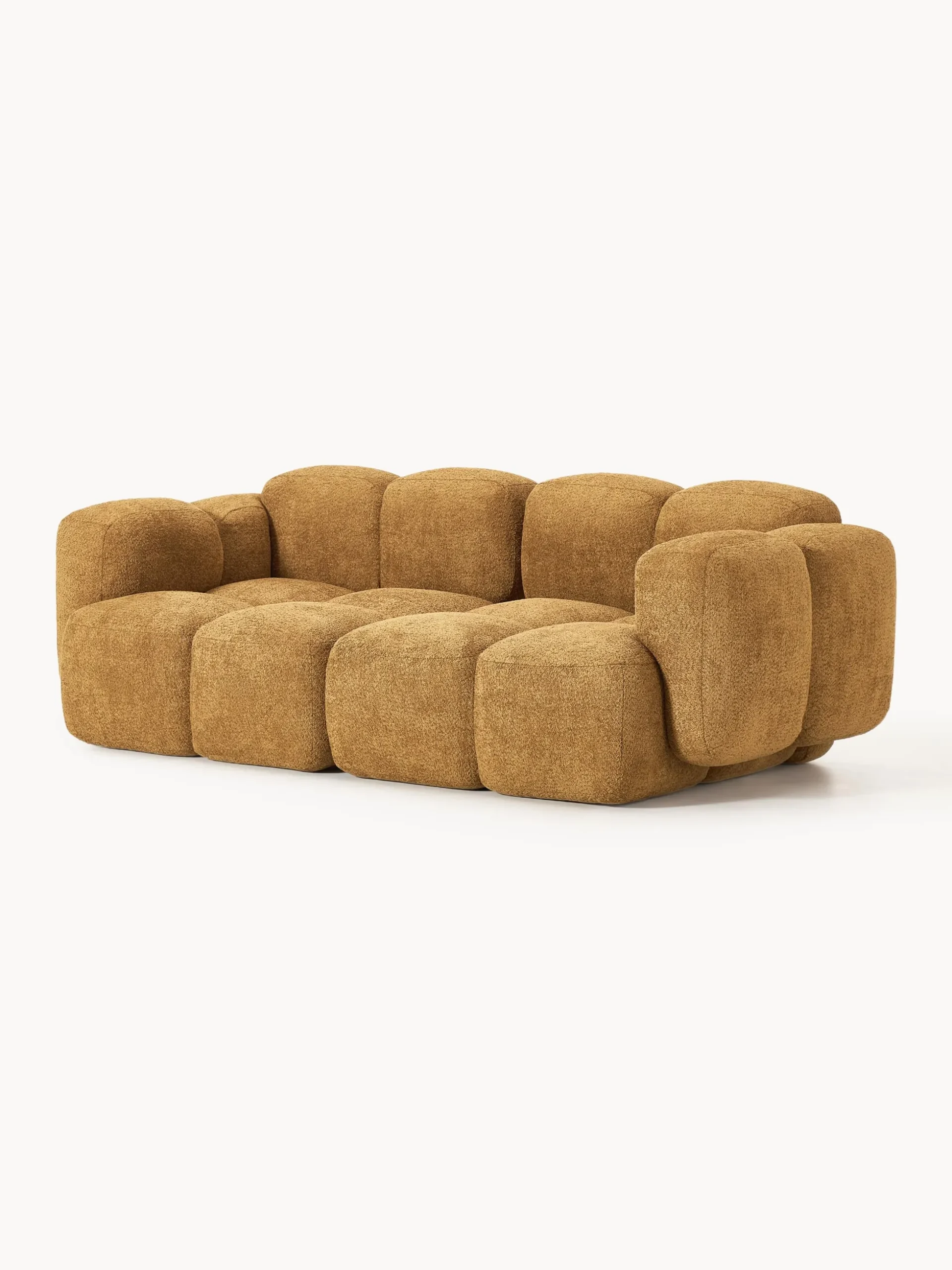 Divano componibile 3 posti in teddy-bouclé Tayla