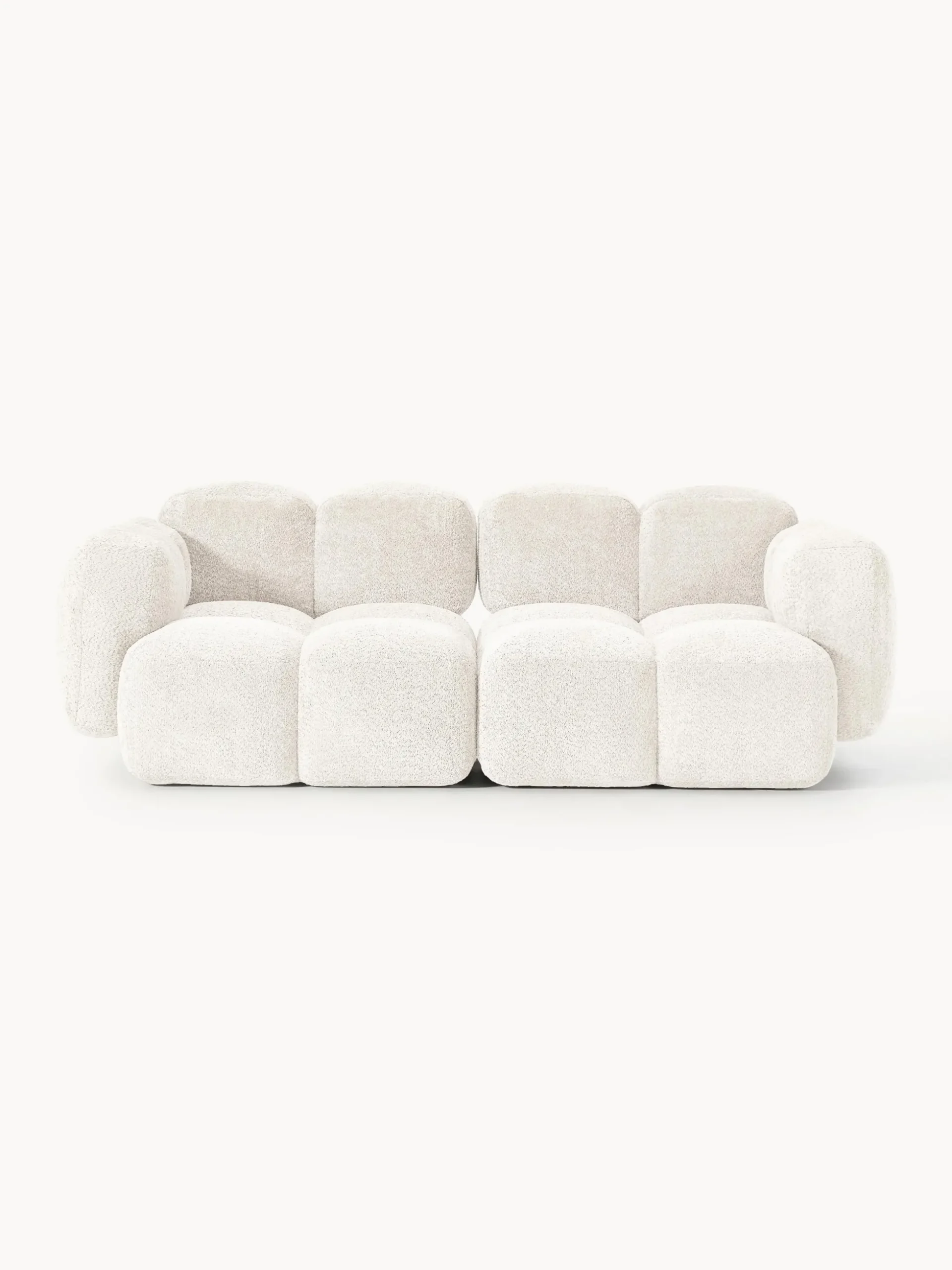 Divano componibile 3 posti in teddy-bouclé Tayla