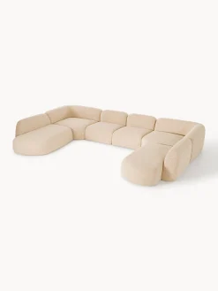 Divano componibile XL in bouclé Wolke