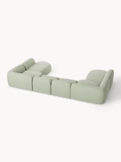 Divano componibile XL in bouclé Wolke
