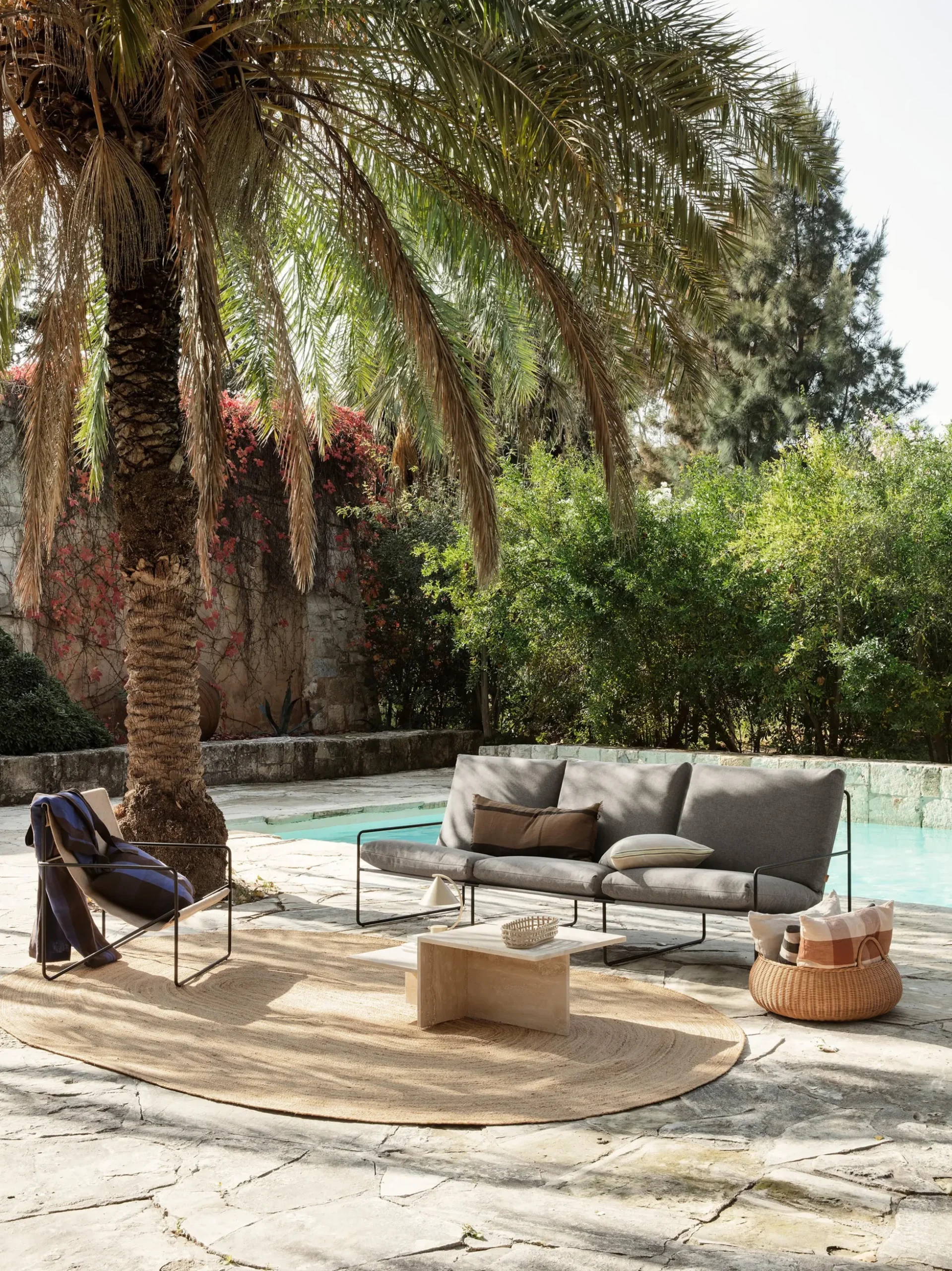 Divano da giardino 3 posti Desert