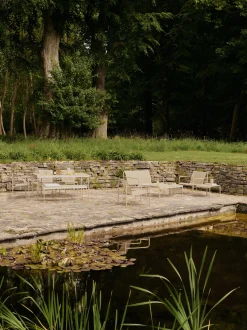 Divano da giardino 2 posti in acciaio Dapple