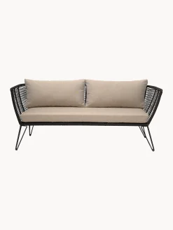 Divano da giardino 2 posti in tessuto beige Mundo