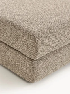 Divano letto angolare in bouclé con contenitore Ladina