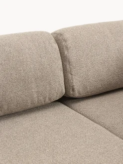 Divano letto angolare in bouclé con contenitore Ladina