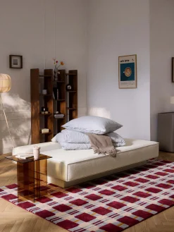 Divano letto in bouclé con contenitore David