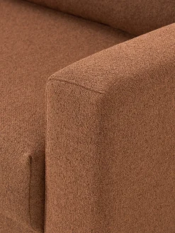 Divano letto 3 posti in bouclé con vano contenitore Tasha