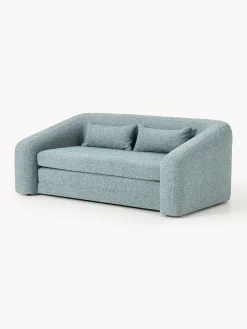 Divano letto 2 posti in bouclé Eliot