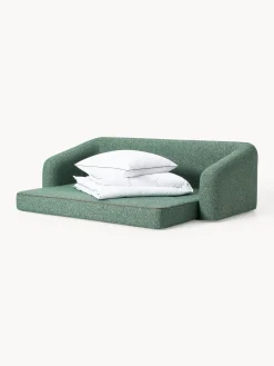 Divano letto 3 posti in bouclé Eliot