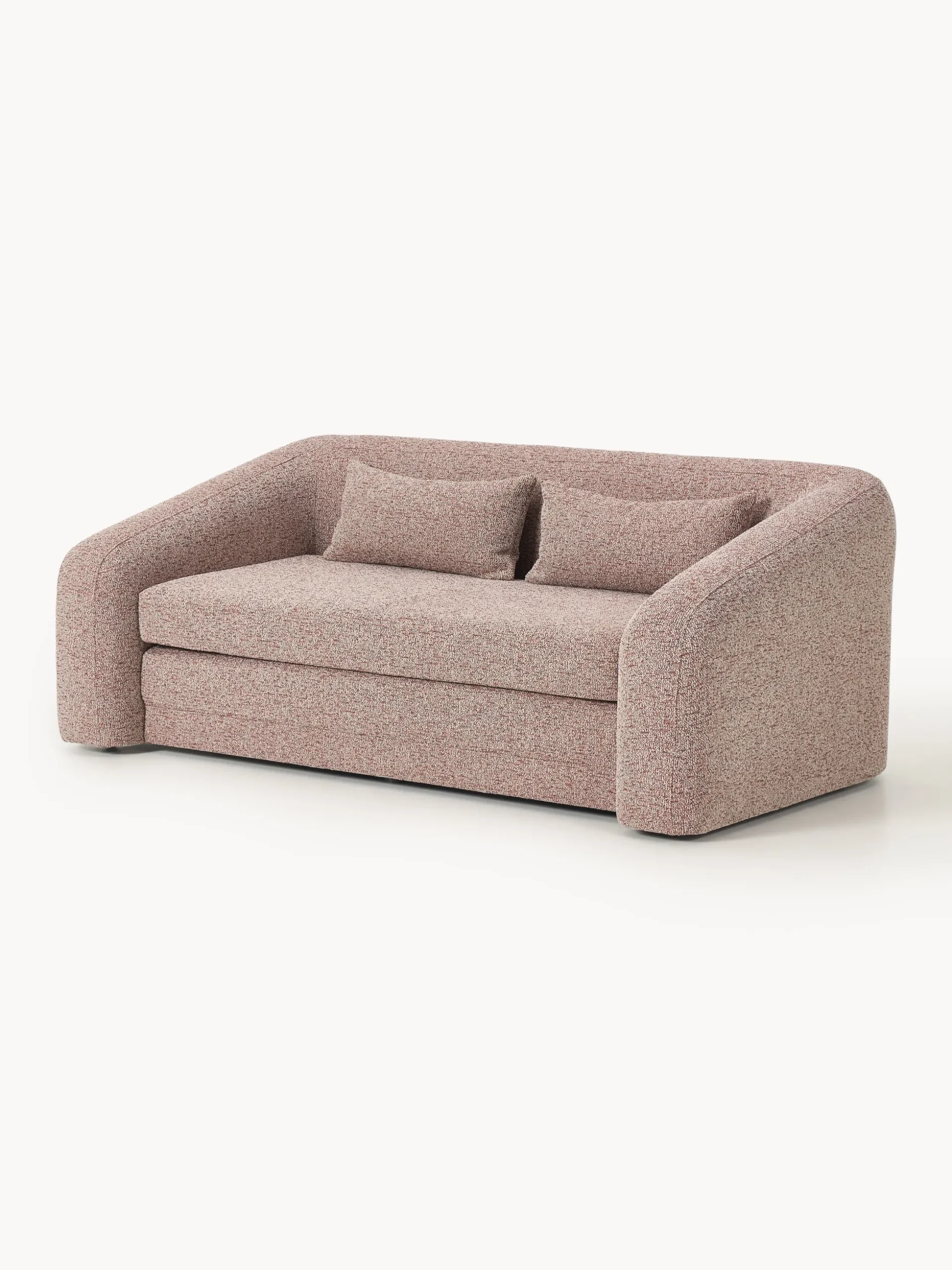 Divano letto 2 posti in bouclé Eliot